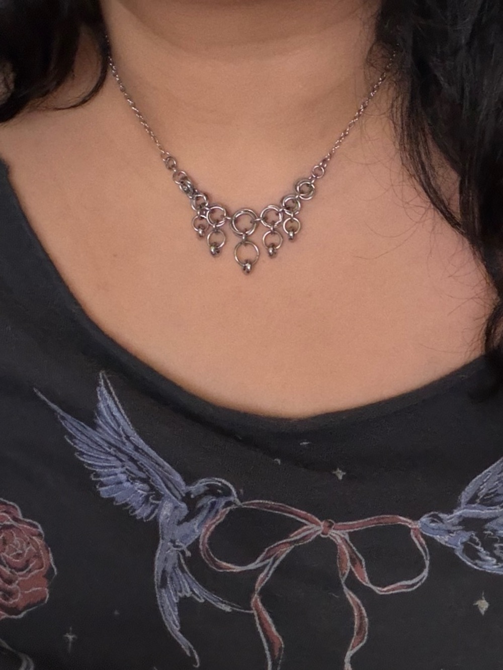 Vintage Chandelier Necklace Y2K Style Victorian Gothic Necklace